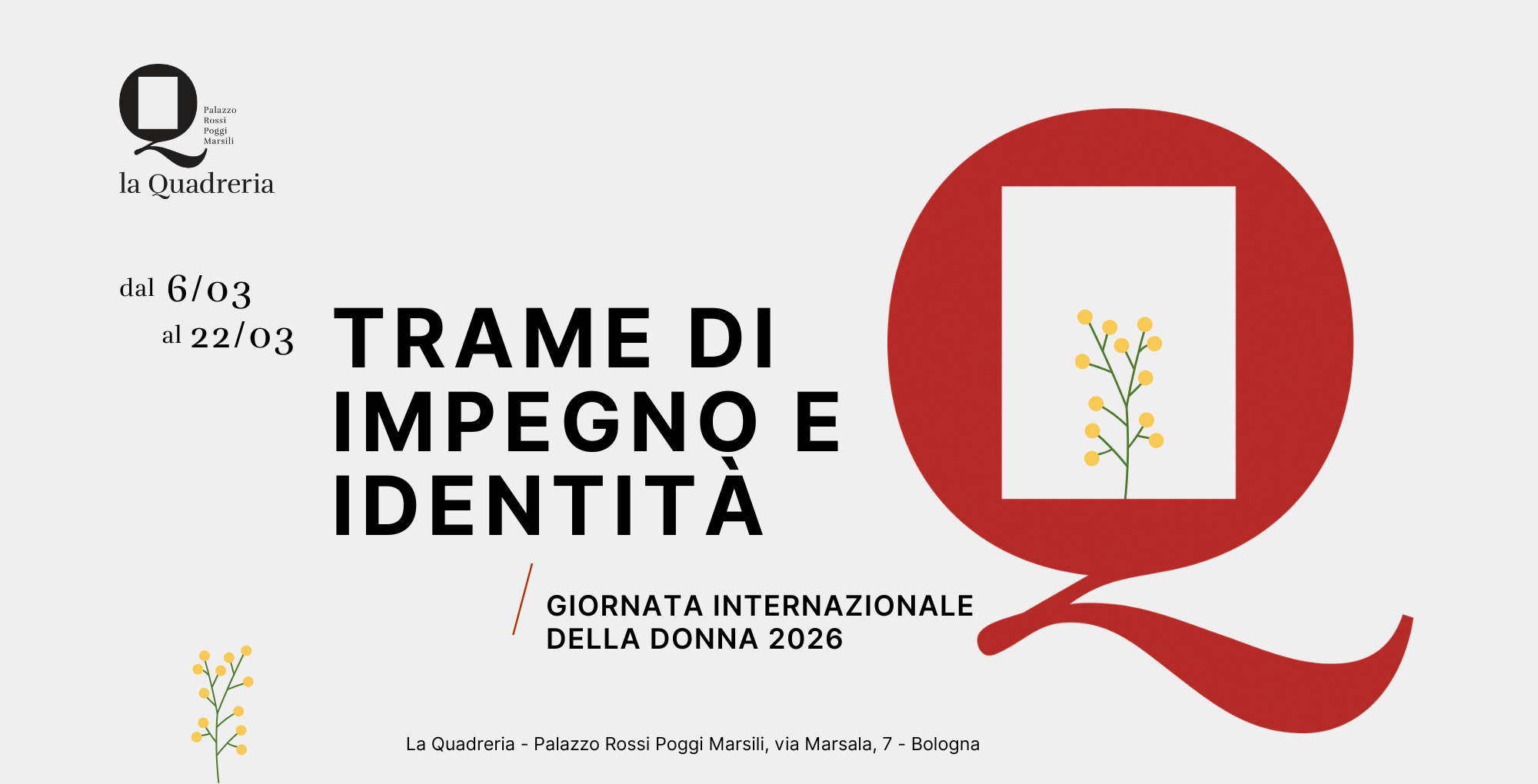 Trame di impegno e identità - Giornata internazionale della donna 2026